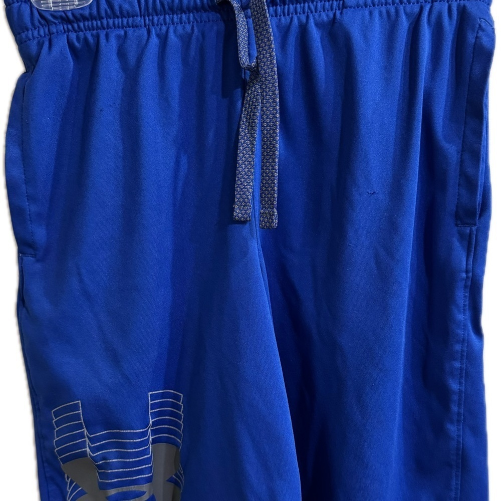 Blue Athletic Shorts with Logo